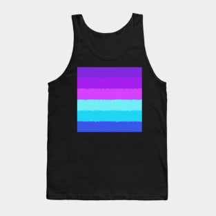 Crystal Lines Of Purple And Blue Tank Top